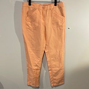 Loft Factory Straight Leg Linen Blend Pants in Sz 6